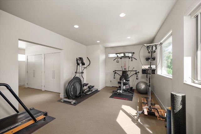 view of workout room