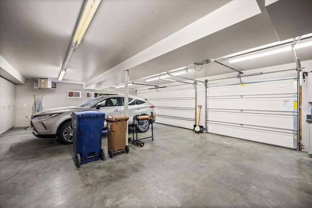 garage with a carport