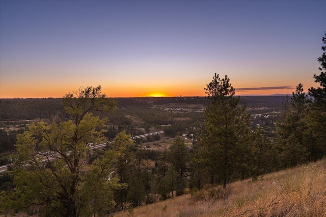 view of nature at dusk