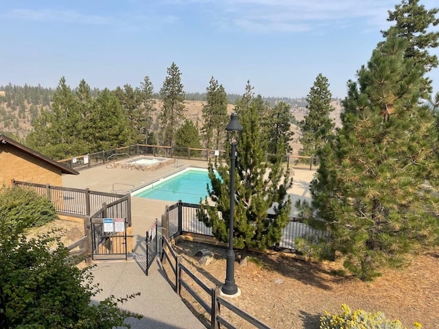 view of pool with a patio