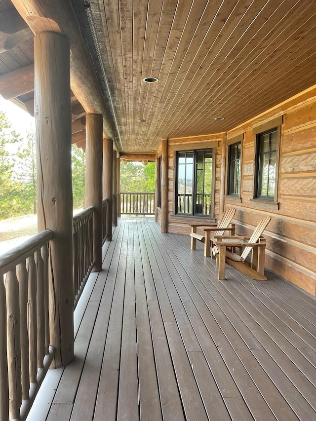 view of wooden terrace