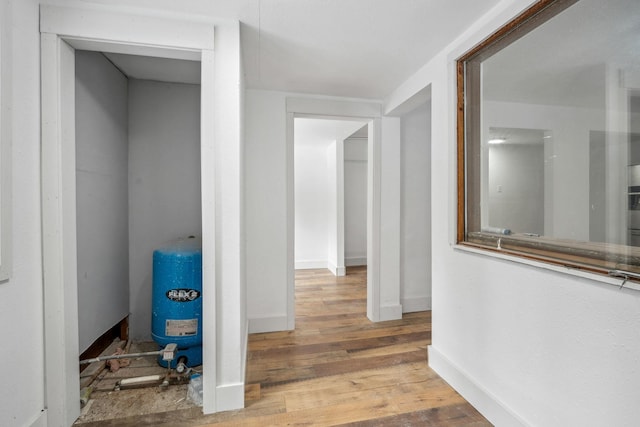 hallway featuring hardwood / wood-style floors