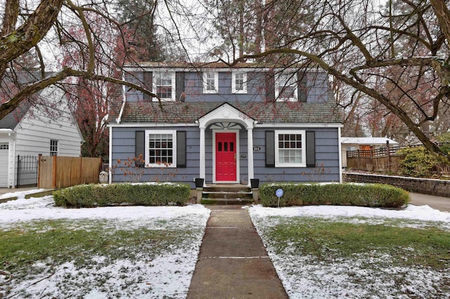 view of front of home