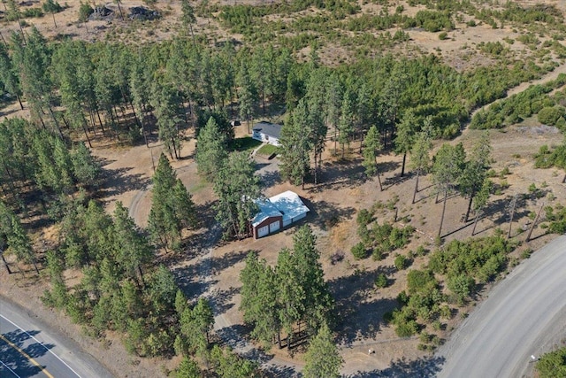 bird's eye view featuring a rural view