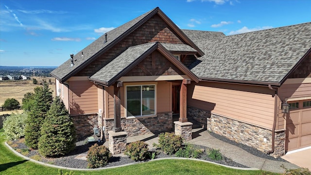 view of craftsman inspired home