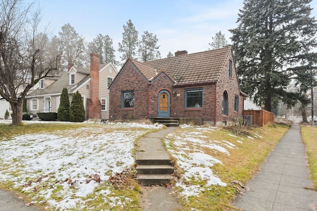 view of tudor home