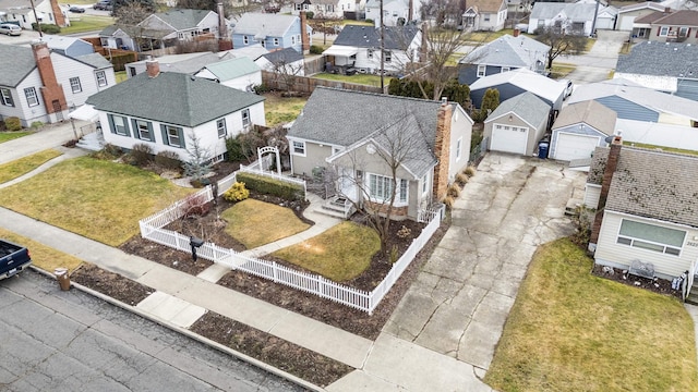 birds eye view of property