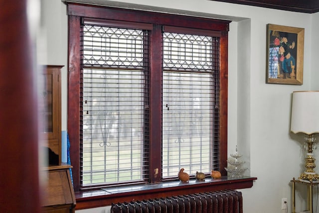 interior details with radiator heating unit