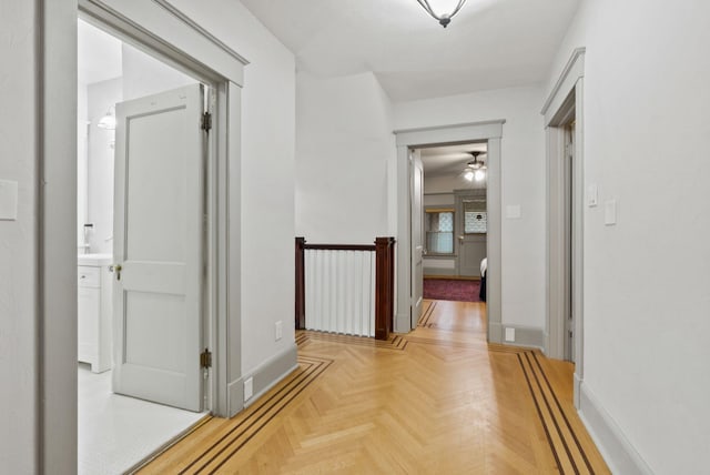 hall with baseboards