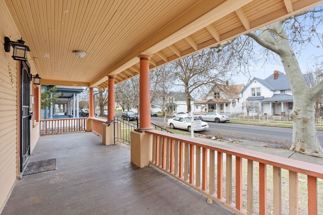 view of patio featuring covered porch