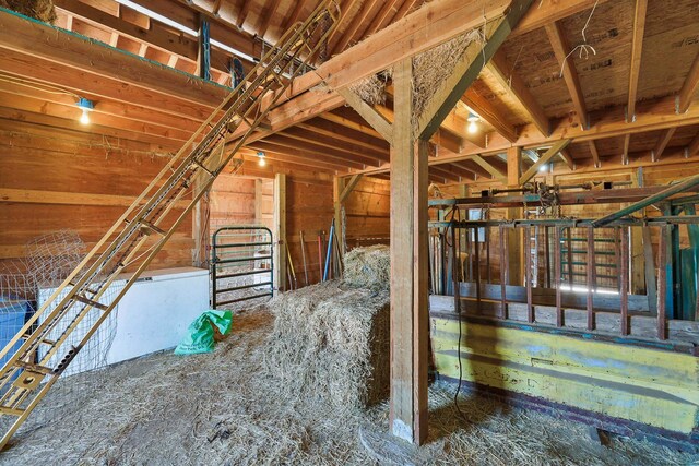 view of horse barn