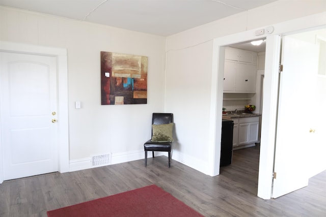 interior space with wood-type flooring