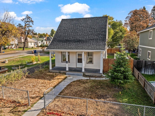 bungalow-style house featuring a porch