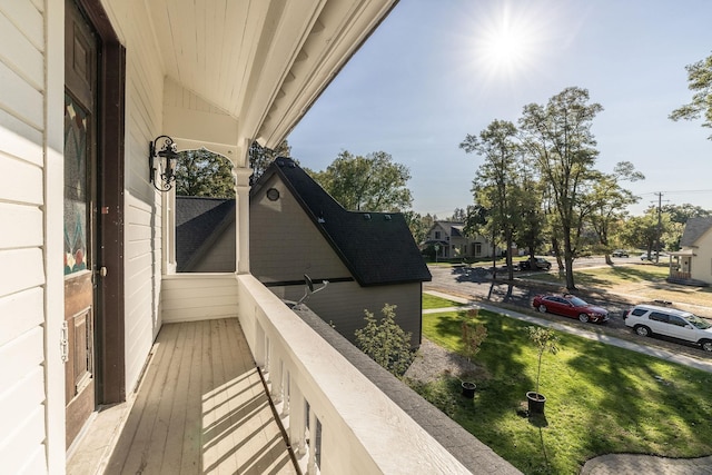 view of balcony