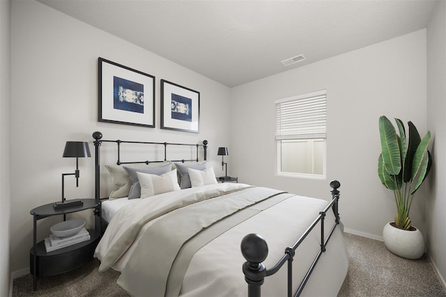 bedroom featuring carpet