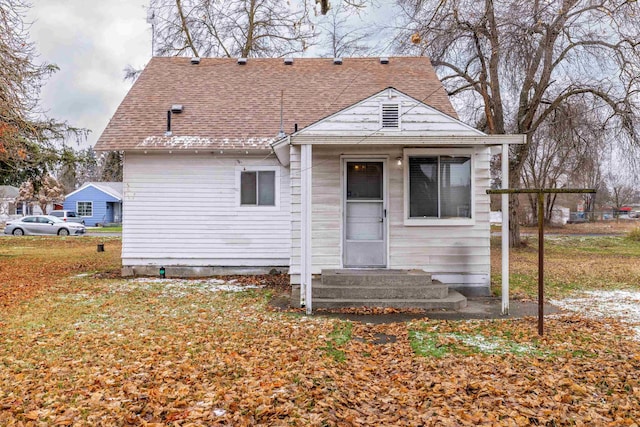 view of rear view of property