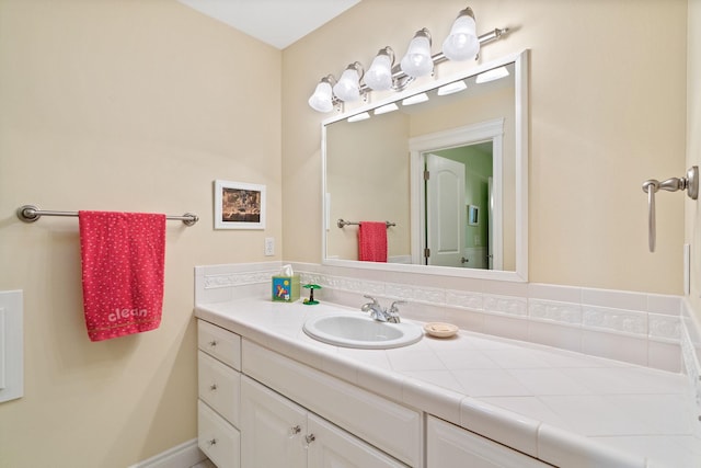 bathroom featuring vanity