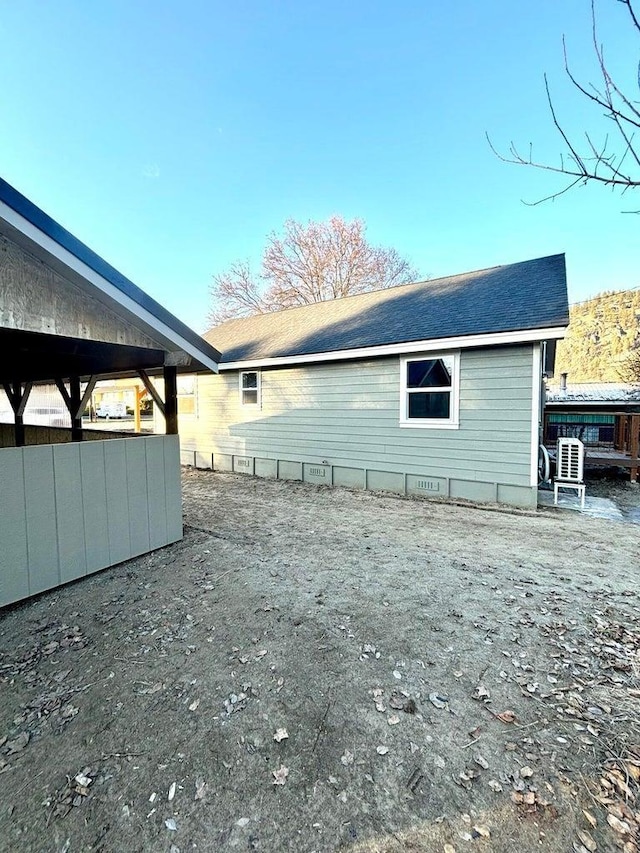 view of back of property