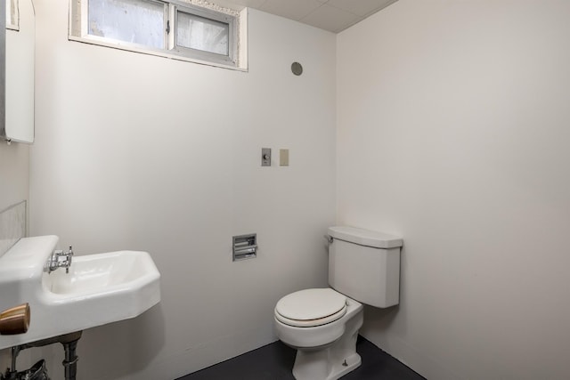 bathroom with sink and toilet