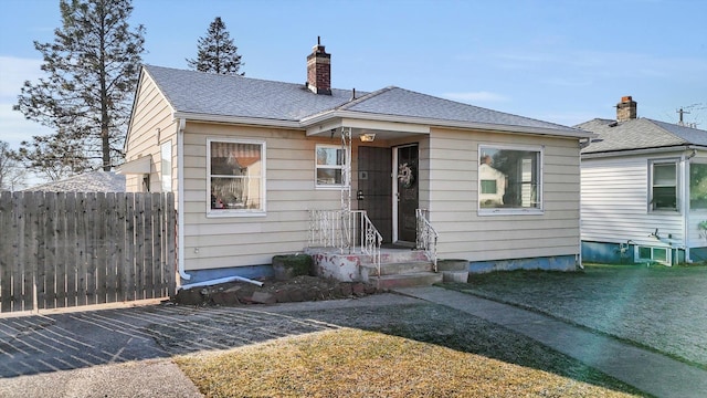 view of bungalow