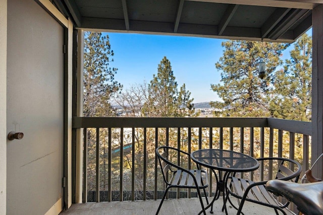 view of balcony