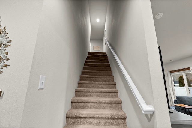 view of stairway