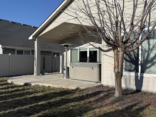 exterior space with a patio area