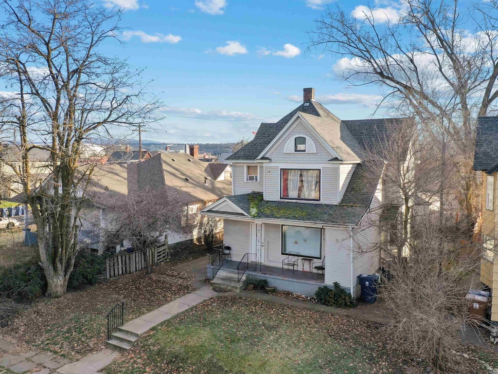 victorian home with covered porch