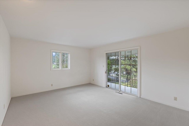 view of carpeted empty room