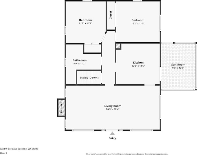 3224 W Cora Ave, Spokane, WA 99205 - plan