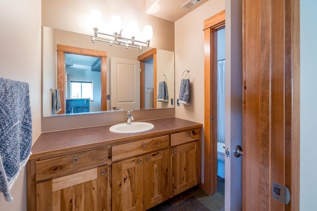 bathroom featuring vanity