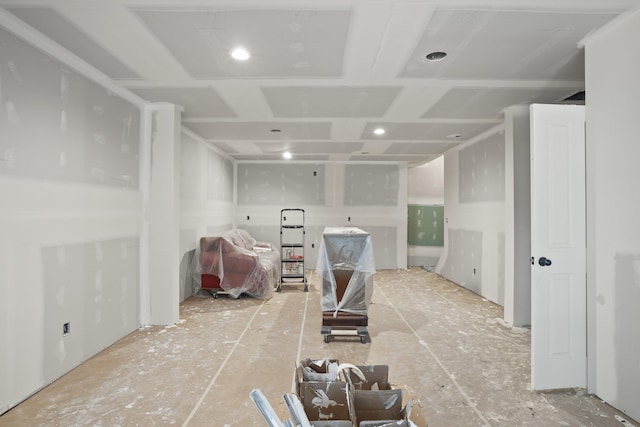 view of spare room