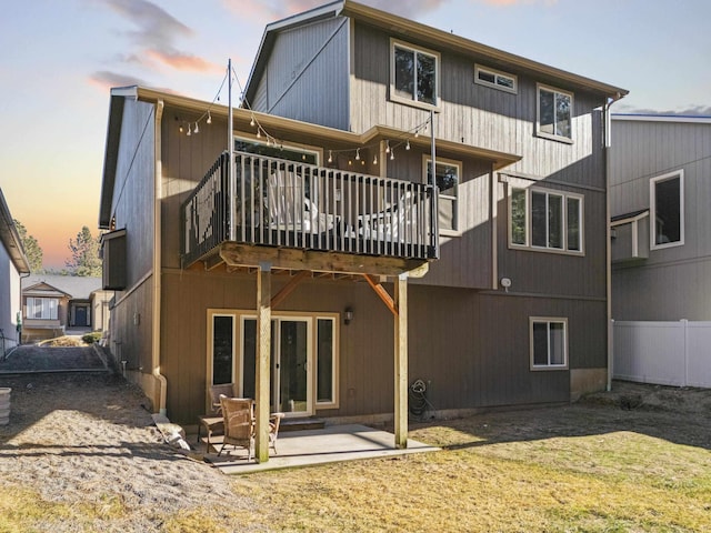 back of house featuring a patio