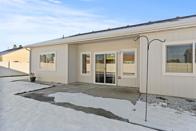 rear view of house featuring a patio area