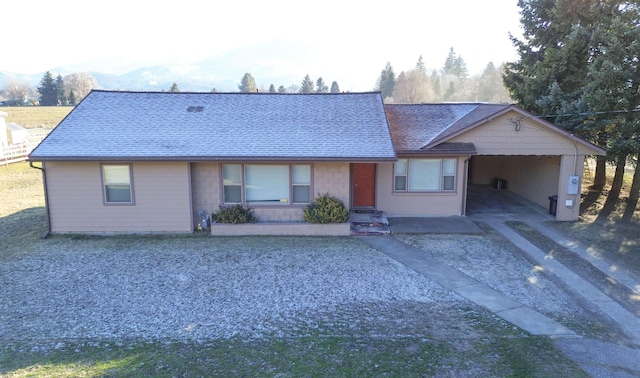 view of ranch-style house