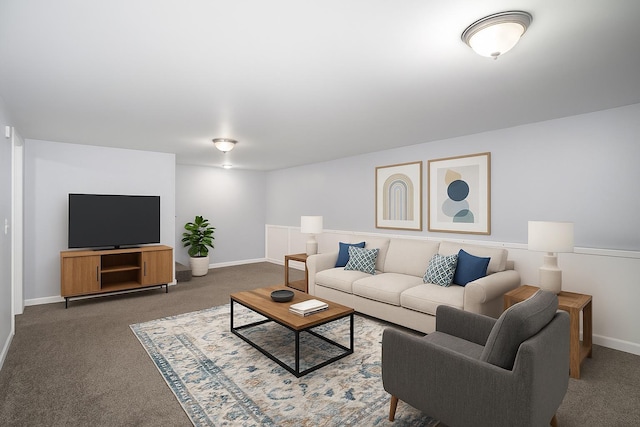 12409 E Olive Ave, Spokane Valley, WA 99216 - carpeted living room with baseboards