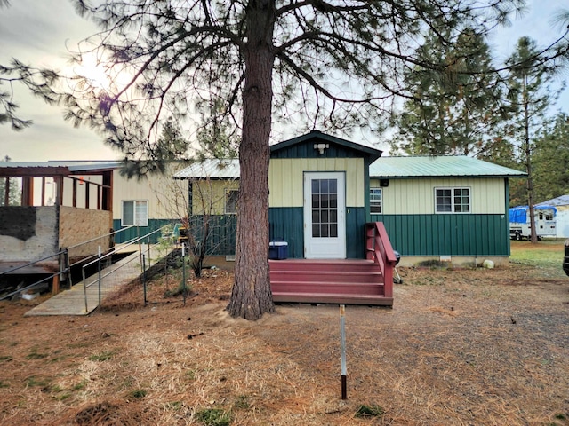 view of back of property