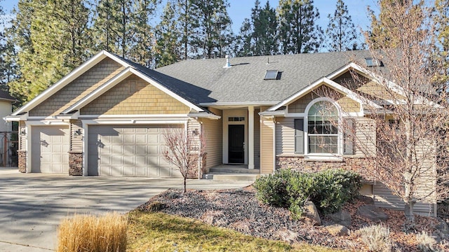 craftsman-style house featuring a garage