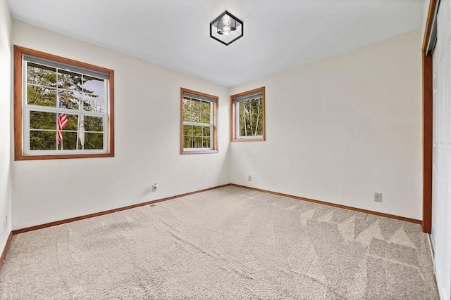 view of carpeted empty room