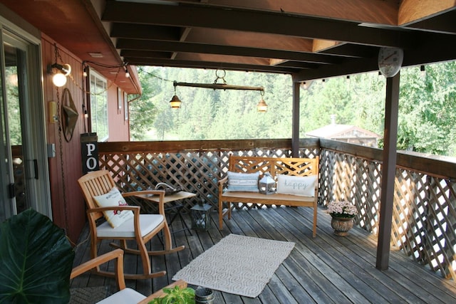 view of deck