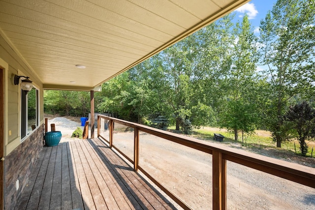 view of wooden terrace