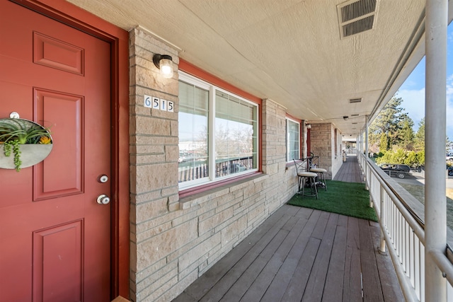 exterior space featuring covered porch