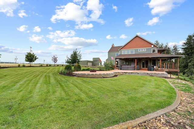 exterior space featuring a yard