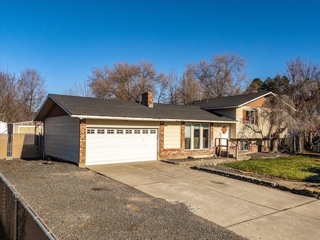 view of front of house featuring a garage