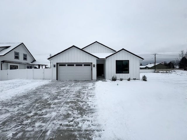 view of modern farmhouse