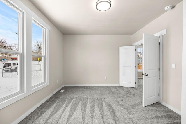 view of carpeted empty room