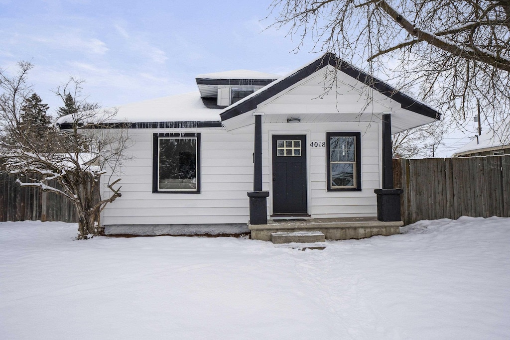 view of bungalow-style house