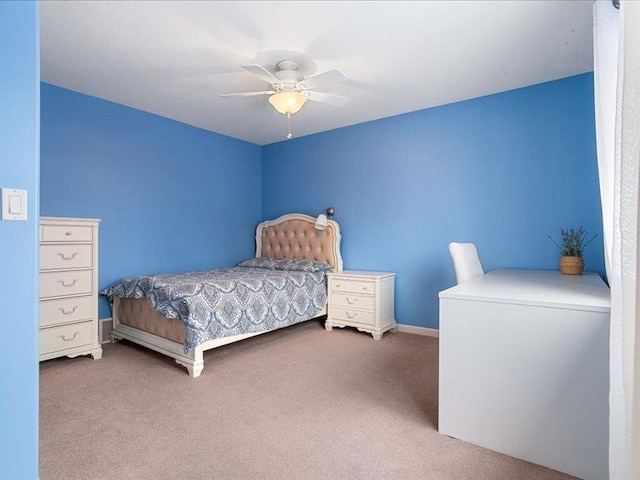 854 S Shelley Lake Ln, Spokane Valley, WA 99037 - carpeted bedroom featuring a ceiling fan