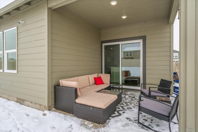 view of patio featuring outdoor lounge area