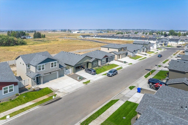 birds eye view of property featuring a residential view